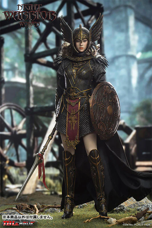 1/6 Action Figure Night Warrior Women Black - Image 5