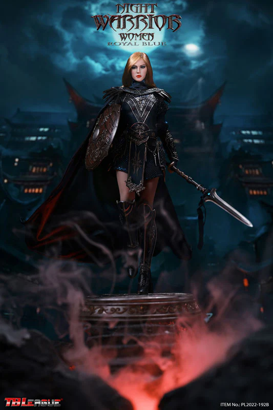 1/6 Action Figure Night Warrior Women Royal Blue - Image 11