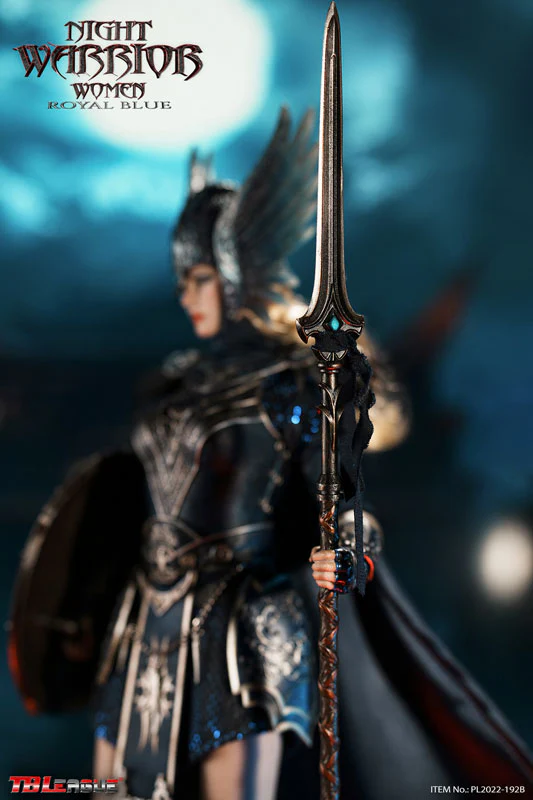 1/6 Action Figure Night Warrior Women Royal Blue - Image 9