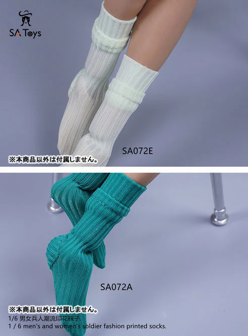 1/6 Color Socks 5 Color Set (DOLL ACCESSORY) - Image 3