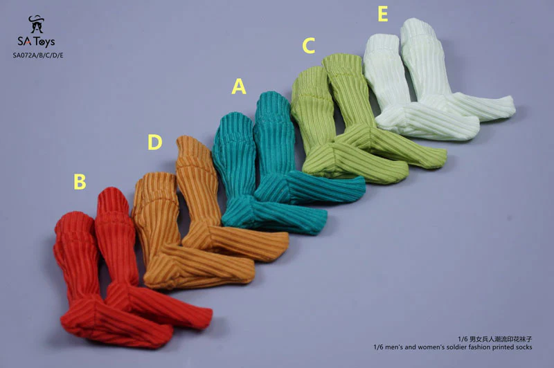 1/6 Color Socks 5 Color Set (DOLL ACCESSORY) - Image 8