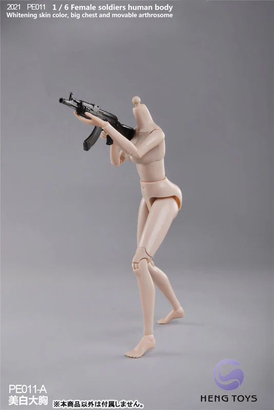 1/6 Female Soldier Human Body (Body) Pale/ Big Bust A - Image 4