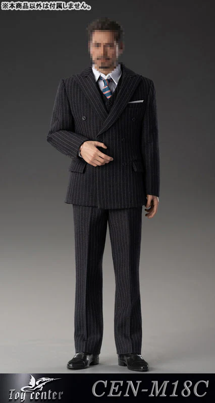 1/6 Male Outfit English Gentleman Striped Suit C (DOLL ACCESSORY) - Image 2