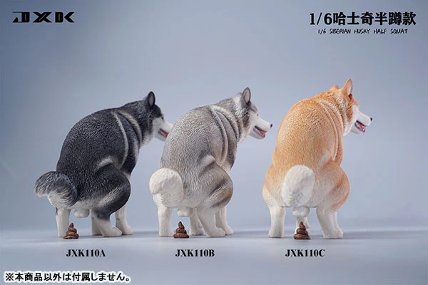 1/6 Siberian Husky Half Squat A - Image 3