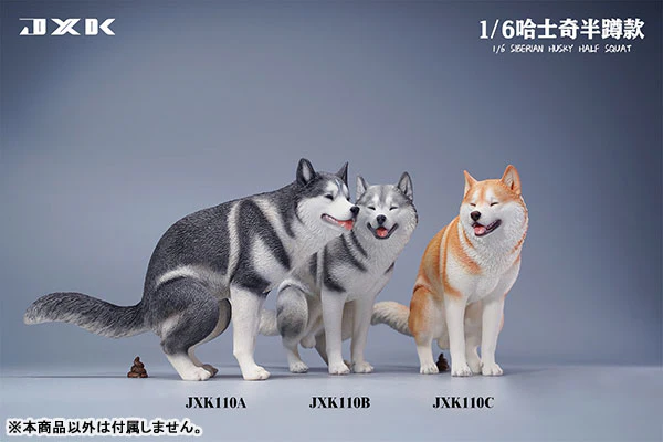 1/6 Siberian Husky Half Squat A - Image 4