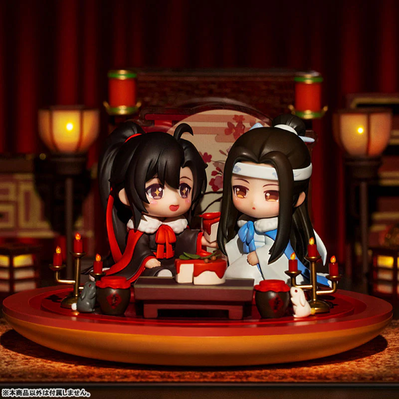 Anime "The Master of Diabolism" Wei Wuxian & Lan Wangji Set Enjoying Wine Under the Moon Ver. Deformed Figure 2 Figures Set - Image 5