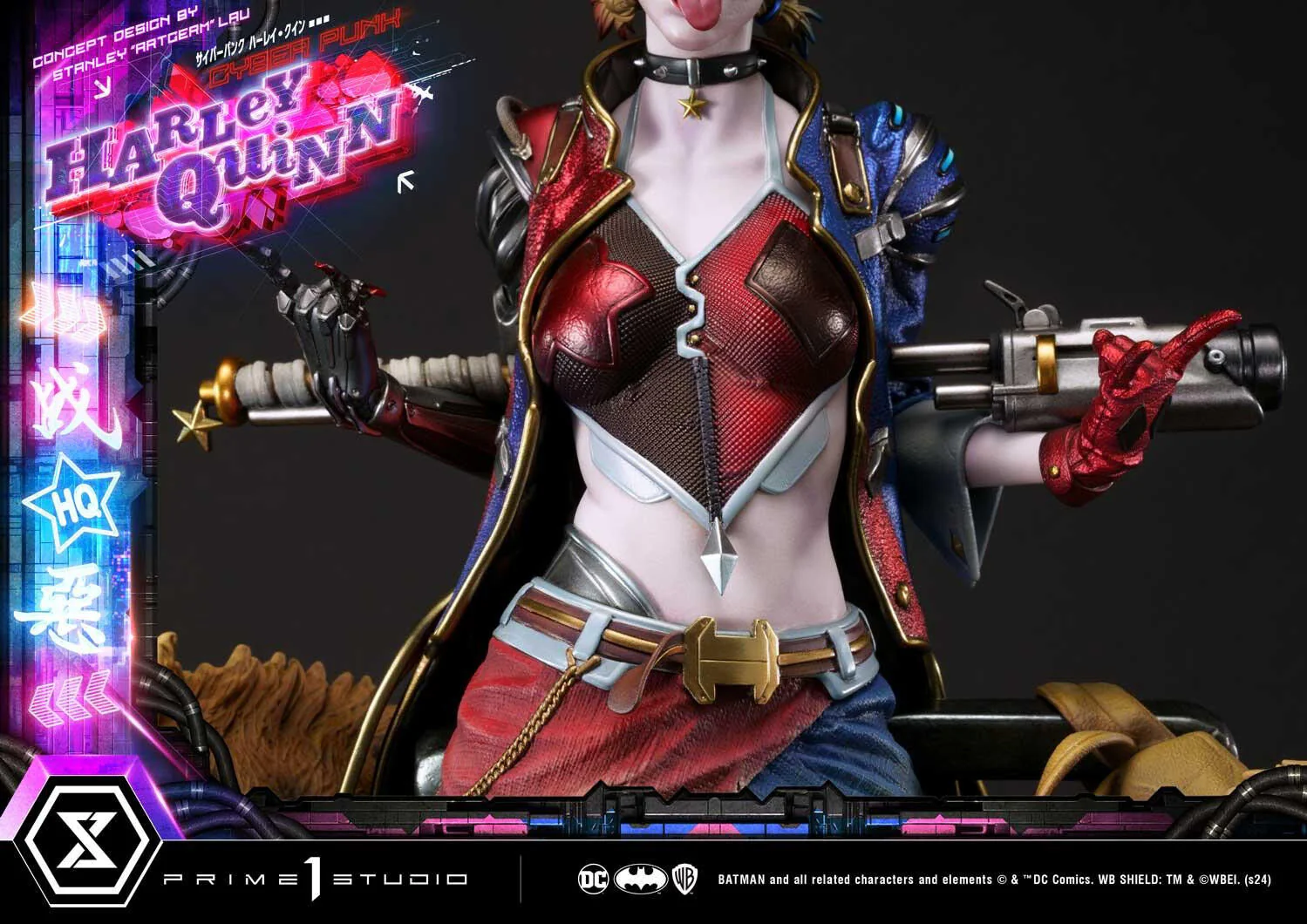Batman - Bud - Harley Quinn - Lou - Ultimate Premium Masterline (UPMDC-08) - 1/4 - Cyberpunk (Prime 1 Studio) - Image 4
