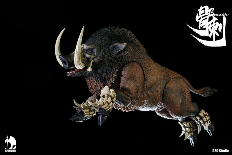 Battle Boar - Bone Spikes - Brown - 1/12 (D20studio) - Image 3