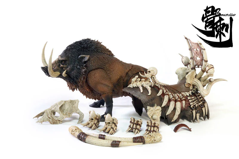 Battle Boar - Bone Spikes - Brown - 1/12 (D20studio) - Image 4