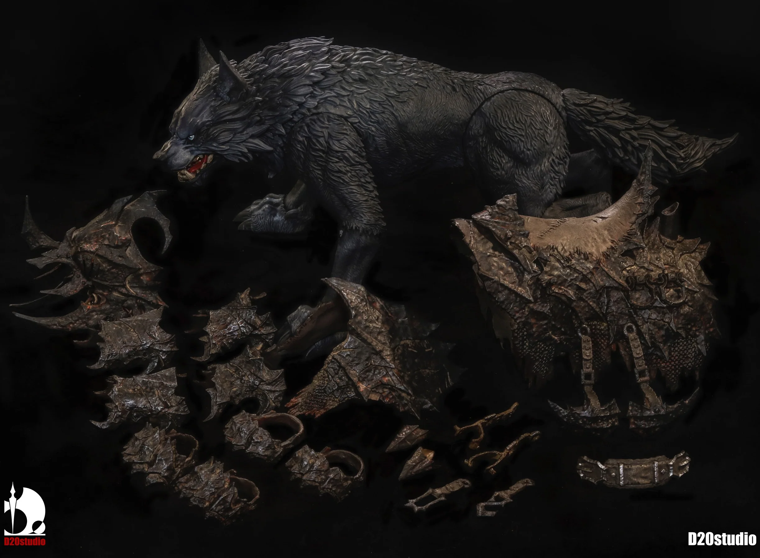 Battle Wolf - Iron Blade - Standard Edition - Black - 1/12 (D20studio) - Image 2