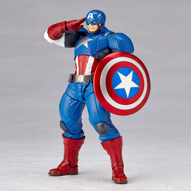 Captain America - Amazing Yamaguchi No.007 - Revoltech (Kaiyodo) - Image 5