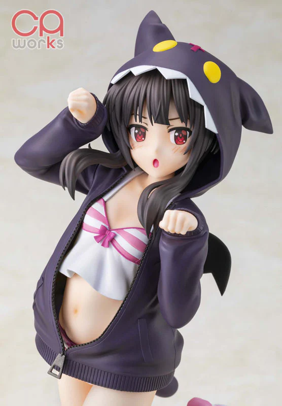CAworks Anime "KonoSuba" Megumin Hood Look Chomusuke ver. Special Package Edition Figure - Image 3