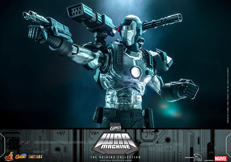 Comic Masterpiece DIECAST Marvel Comics Origins Collection War Machine - Image 6