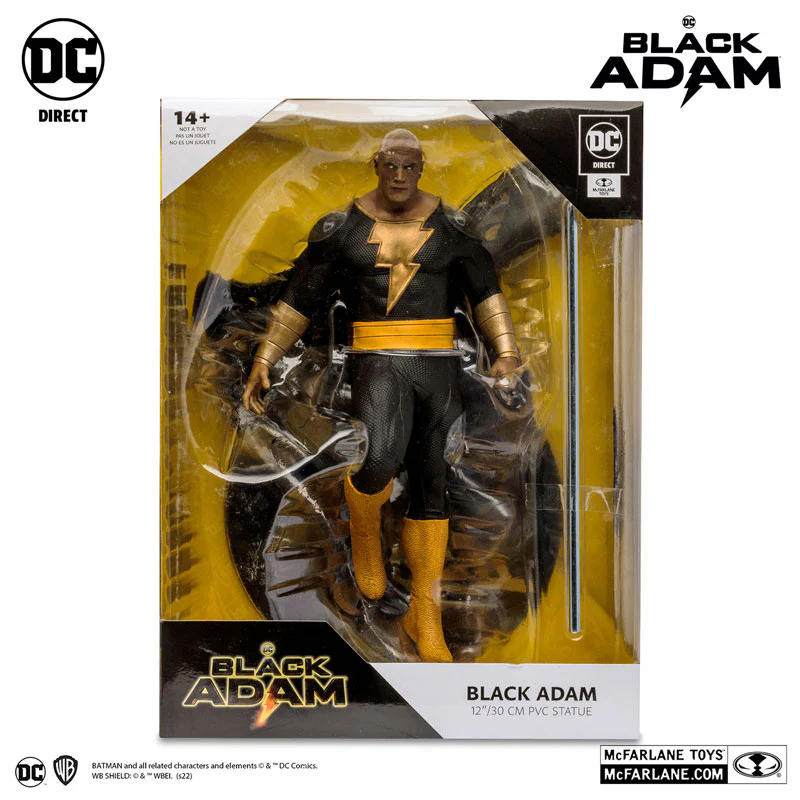 "DC Comics" DC Multiverse 12 Inch Posed Statue Black Adam [Movie "Black Adam"] - Image 5