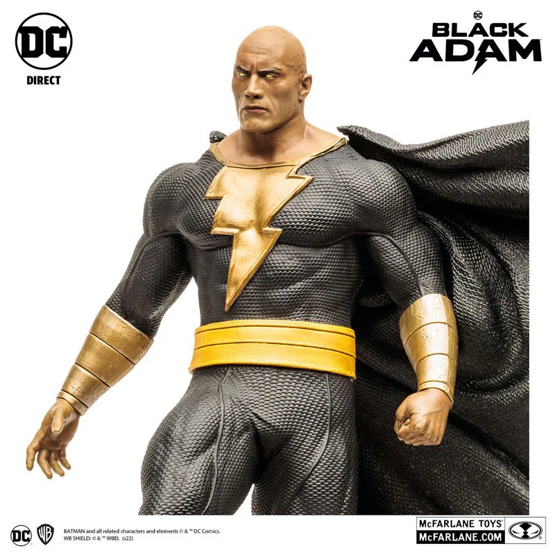"DC Comics" DC Multiverse 12 Inch Posed Statue Black Adam [Movie "Black Adam"] - Image 7
