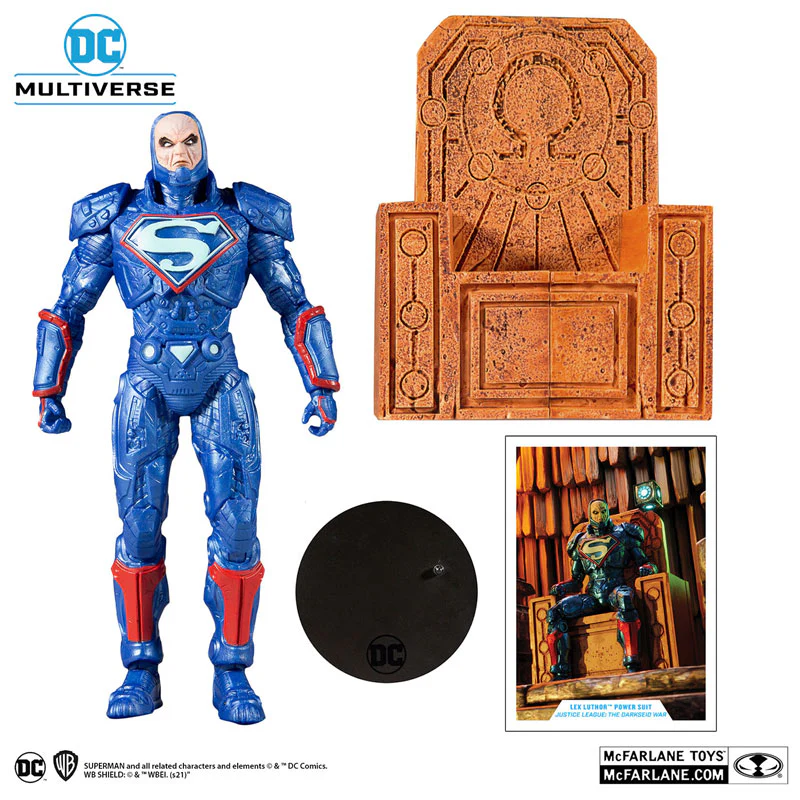 DC Comics - DC Multiverse: 7 Inch Action Figure - #146 Lex Luthor in Armor (Bule Suit) [Comic / Justice League: The Darkseid War] - Image 3