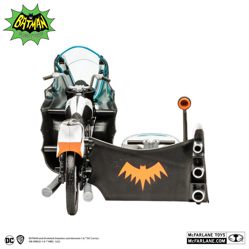 "DC Comics" DC Retro Vehicle Batcycle & Sidecar [TV Show "Batman 1966 TV Series"] - Image 4
