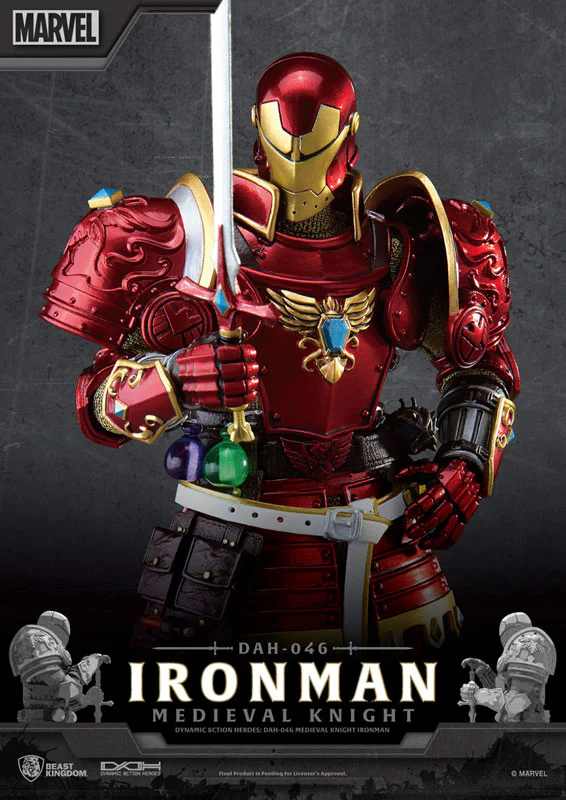 Dynamic Action Heroes #046 "Marvel Comics" Iron Man (Medieval Knight) - Image 8