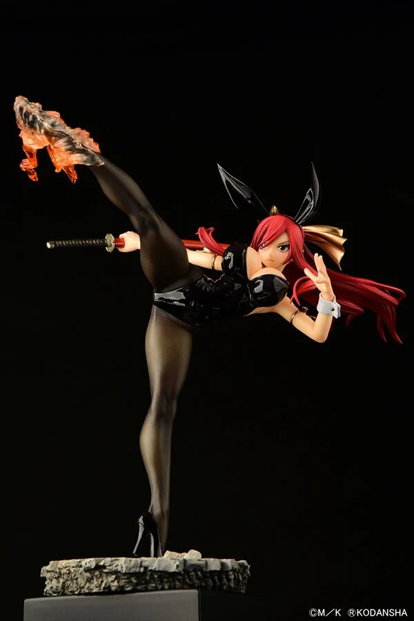 Fairy Tail - Erza Scarlet - 1/6 - High Kick Ver., Black Bunny (Orca Toys) - Image 3