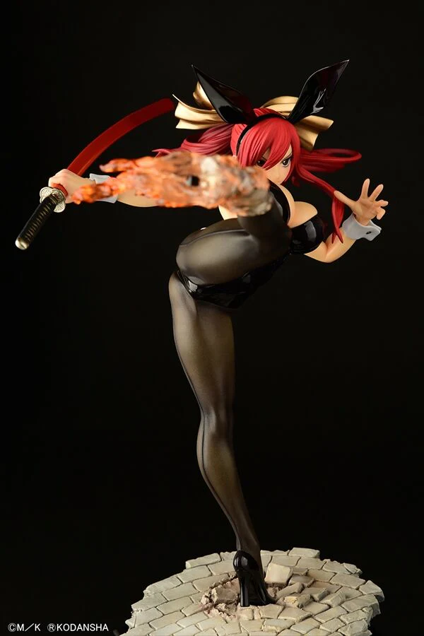 Fairy Tail - Erza Scarlet - 1/6 - High Kick Ver., Black Bunny (Orca Toys) - Image 7
