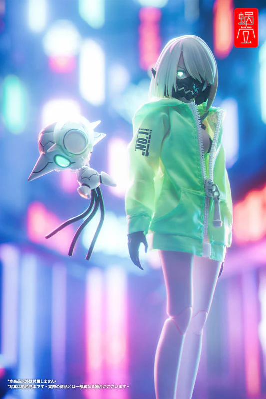 "G.N.PROJECT" Option Costume Sunechan Hoodie (Fluorescence Yellow Green Ver.) (DOLL ACCESSORY) - Image 6