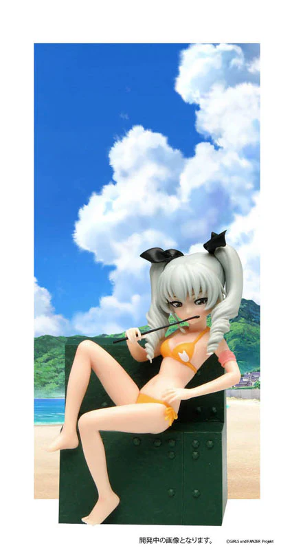Girls und Panzer 1/10 Anchovy -Swimsuit ver.- Girls und Panzer 10th Anniversary Special Edition desu! Resin Kit - Image 4