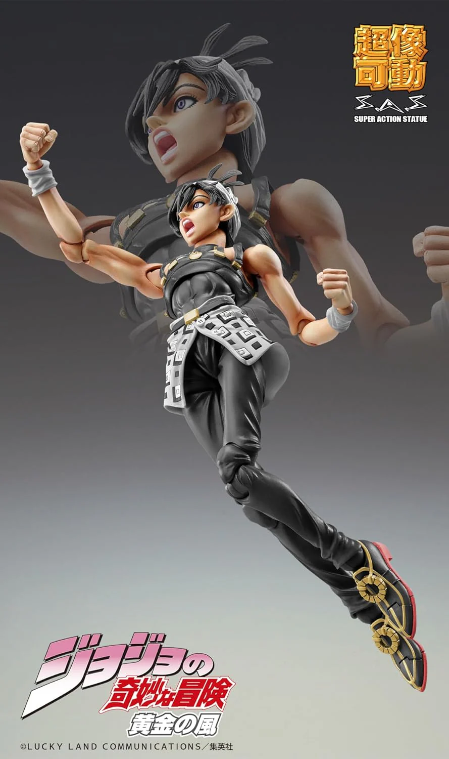 Jojo no Kimyou na Bouken - Ougon no Kaze - Aerosmith - Clash - Formaggio - Narancia Ghirga - Super Action Statue - Ver. Black (Medicos Entertainment) - Image 5