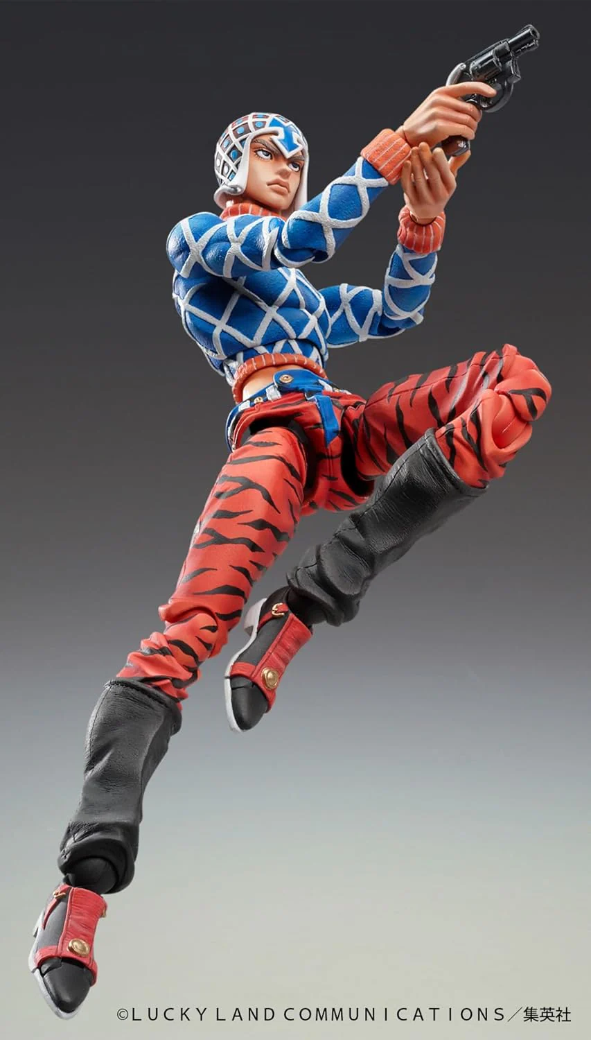 Jojo no Kimyou na Bouken - Ougon no Kaze - Guido Mista - Sex Pistols - Super Action Statue #34 - 2024 Re-release (Medicos Entertainment) - Image 4