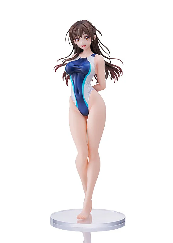 Kanojo, Okarishimasu - Mizuhara Chizuru - 1/7 - Kyouei Mizugi Blue Ver. (Amakuni, Hobby Japan) [Shop Exclusive]