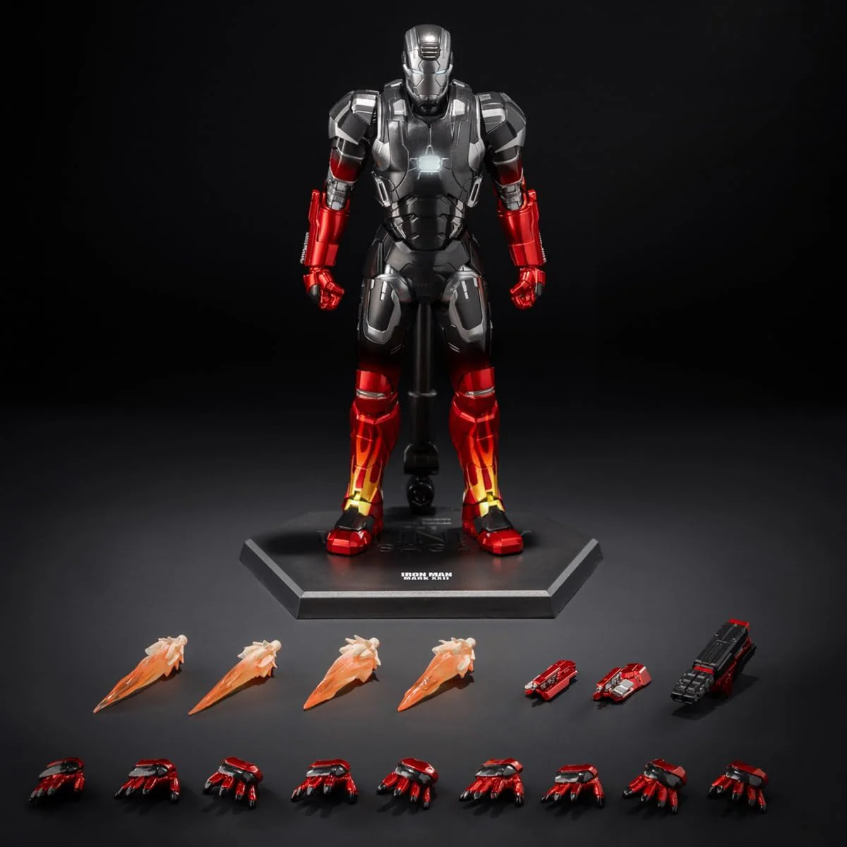 Marvel Studios' The Infinity Saga DLX - Iron Man - Mark 22 Hot Rod (Threezero) - Image 5