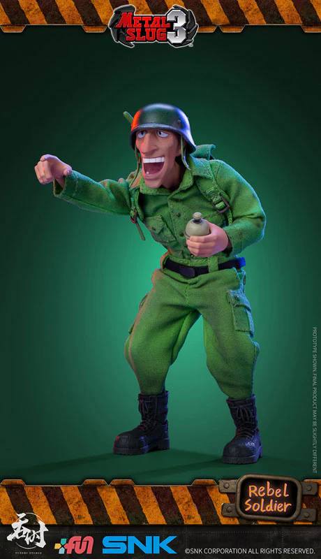 Metal Slug 3 1/12 Scale Action Figure Rebel Soldier 2pk Set - Image 3