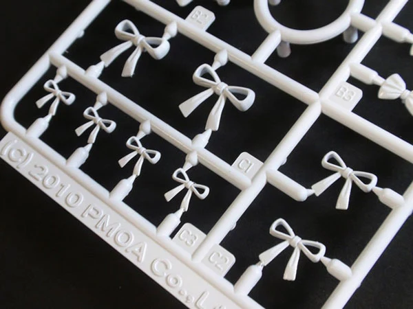 MODELING SUPPLY Ribbon Accessory 2 (White) Plastic Kit - Image 2