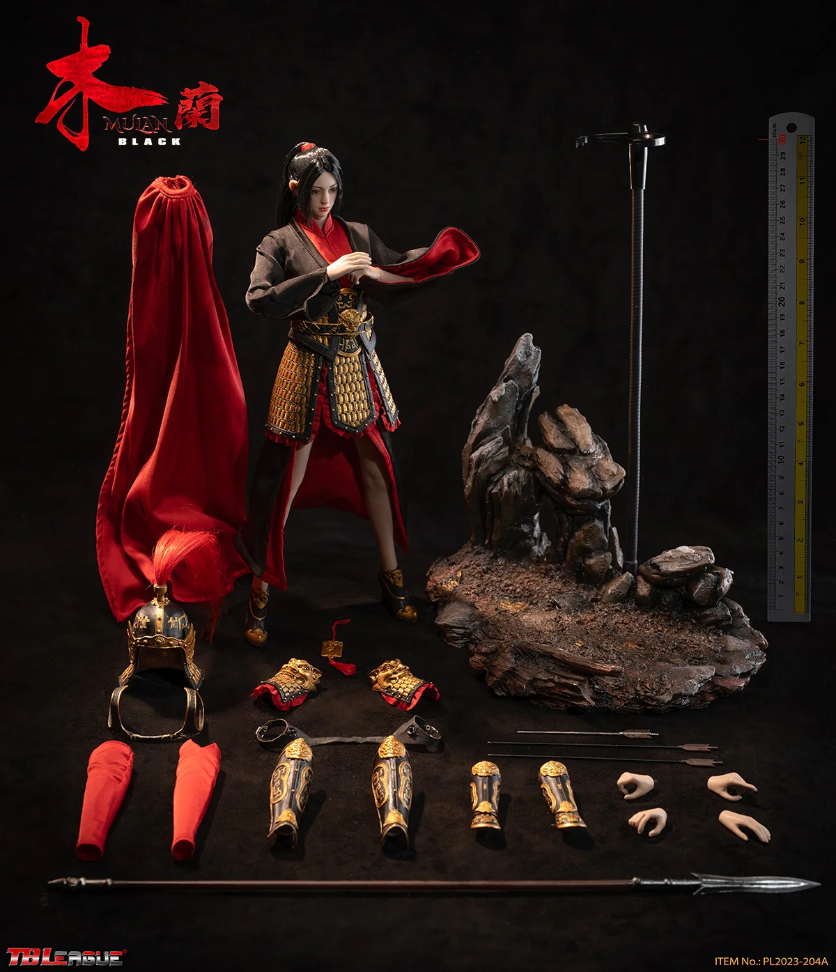 Mulan - Black Outfit - 1/6 (TBLeague) - Image 6