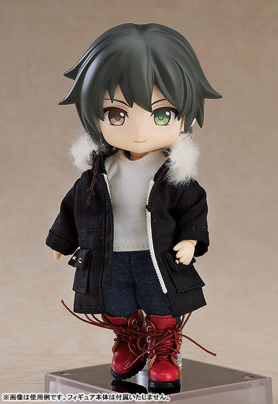 Nendoroid Doll Warm Clothing Set: Boots & Mod Coat (Black) - Image 4
