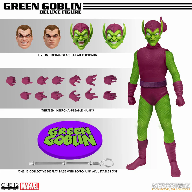 ONE:12 Collective / The Amazing Spider-Man: Green Goblin 1/12 Action Figure DX Edition - Image 8
