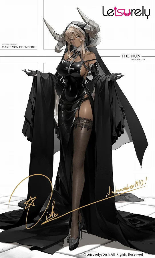 Original - Black Nun - EX Ver. (Leisurely, Dish) - Image 6