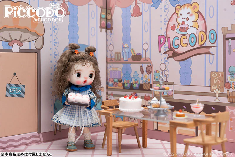PICCODO ACTION DOLL Background Board for Display Cake Shop M - Image 2