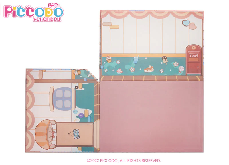 PICCODO ACTION DOLL Background Board for Display Cake Shop M - Image 3