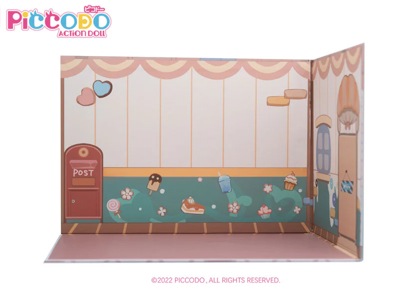 PICCODO ACTION DOLL Background Board for Display Cake Shop M - Image 5