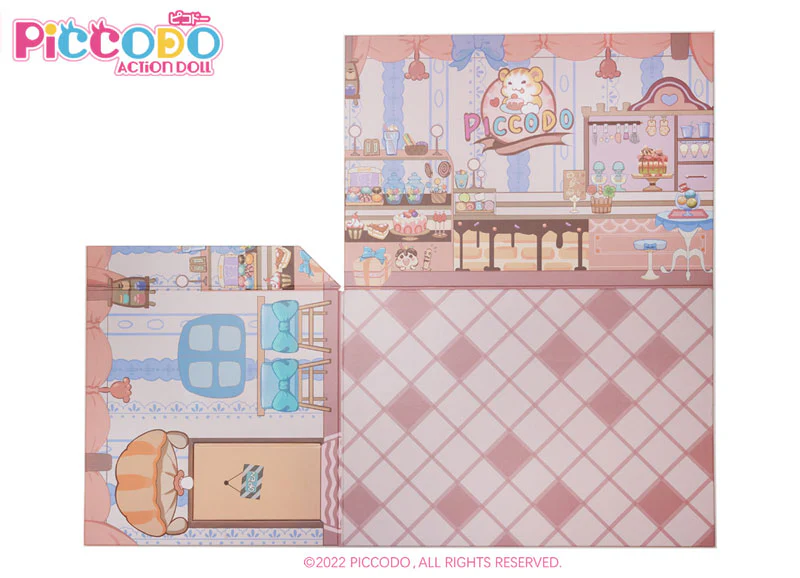 PICCODO ACTION DOLL Background Board for Display Cake Shop M - Image 9