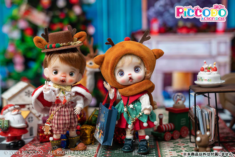 PICCODO ACTION DOLL Christmas Doll Outfit Set Ginger Cookie, Reindeer (DOLL ACCESSORY) - Image 5