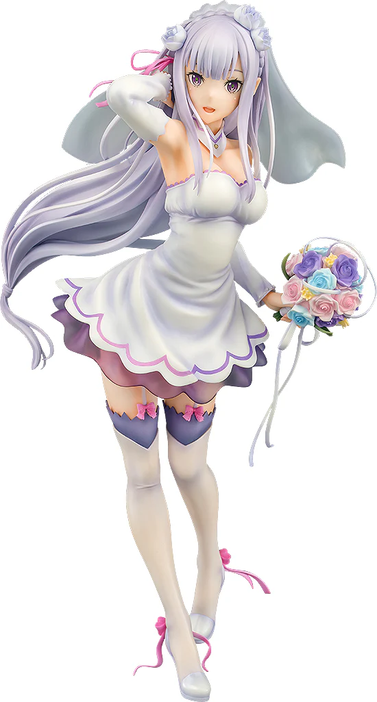 Re:Zero kara Hajimeru Isekai Seikatsu - Emilia - 1/7 - Wedding Ver. - 2024 Re-release (Phat Company)