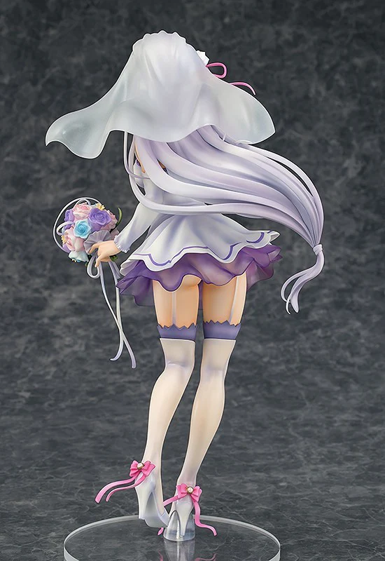 Re:Zero kara Hajimeru Isekai Seikatsu - Emilia - 1/7 - Wedding Ver. - 2024 Re-release (Phat Company) - Image 2