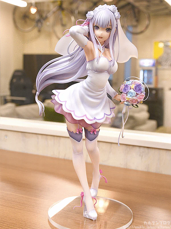 Re:Zero kara Hajimeru Isekai Seikatsu - Emilia - 1/7 - Wedding Ver. - 2024 Re-release (Phat Company) - Image 3