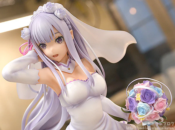 Re:Zero kara Hajimeru Isekai Seikatsu - Emilia - 1/7 - Wedding Ver. - 2024 Re-release (Phat Company) - Image 5