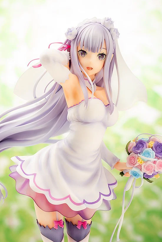 Re:Zero kara Hajimeru Isekai Seikatsu - Emilia - 1/7 - Wedding Ver. - 2024 Re-release (Phat Company) - Image 6