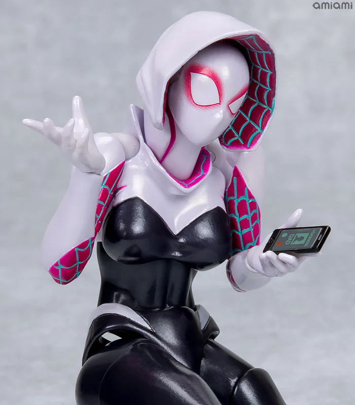 Spider-Gwen - Amazing Yamaguchi No.004 - Revoltech - 2022 Re-release (Kaiyodo) - Image 6
