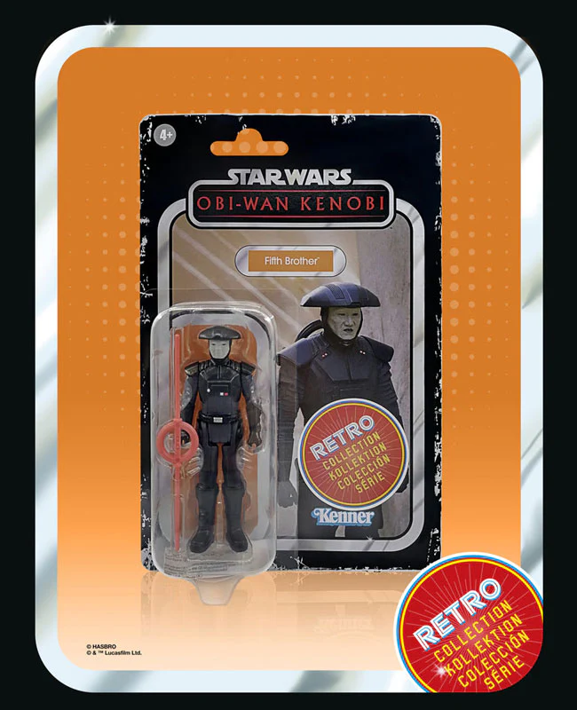 "Star Wars" "RETRO Series" 3.75 Inch Action Figure Fifth Brother "Obi-Wan Kenobi" - Image 4