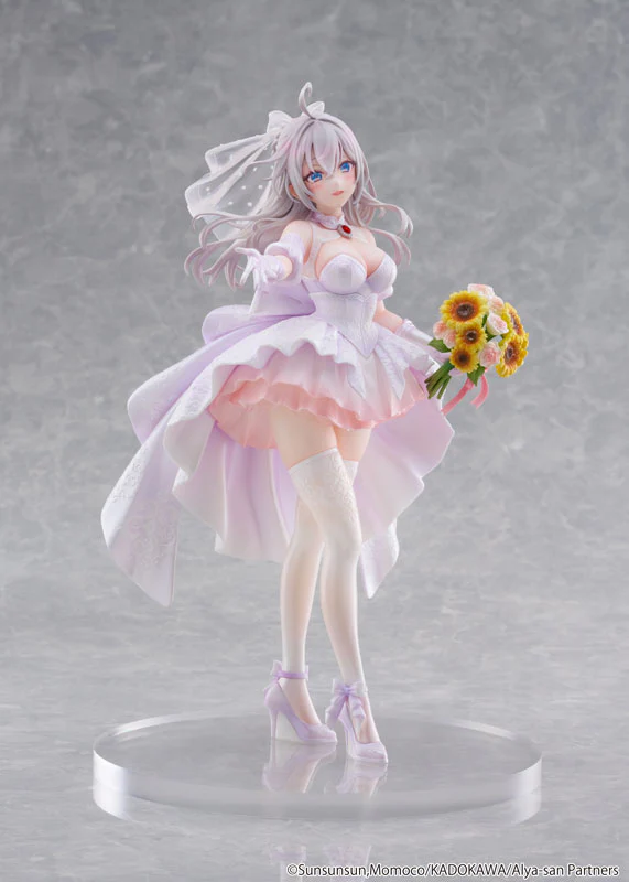 Tokidoki Bosotto Russia-go de Dereru Tonari no Alya-san - Alisa Mikhailovna Kujou - KDcolle - 1/7 - Wedding Dress ver. (Kadokawa) [Shop Exclusive] - Image 6
