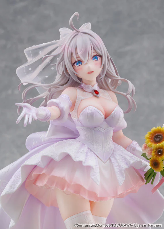 Tokidoki Bosotto Russia-go de Dereru Tonari no Alya-san - Alisa Mikhailovna Kujou - KDcolle - 1/7 - Wedding Dress ver. (Kadokawa) [Shop Exclusive] - Image 8